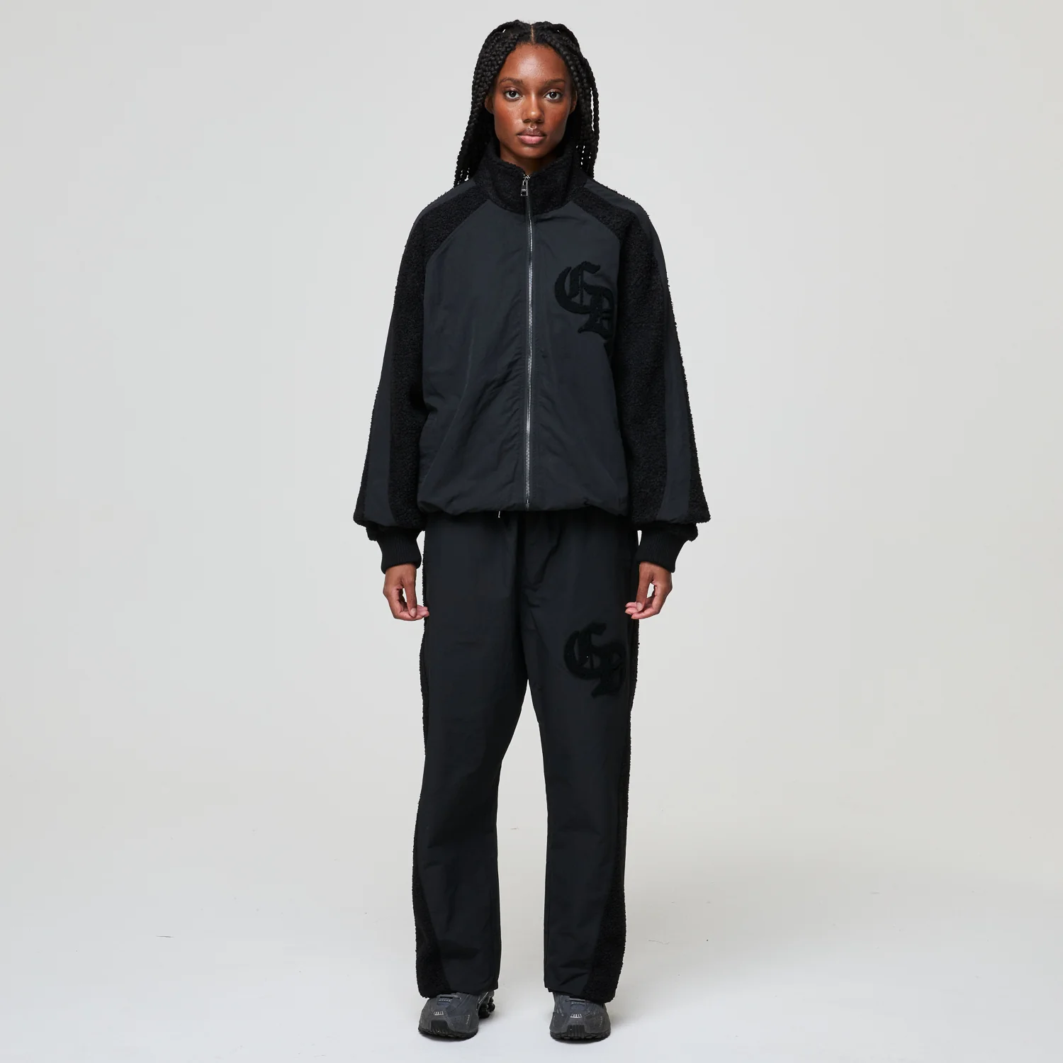 MICRO SHERPA & NYLON TRACKSUIT JACKET - Image 8